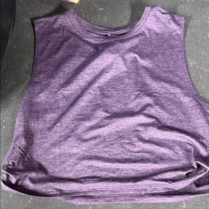 Fabletics Heathered Purple Muscle Tee